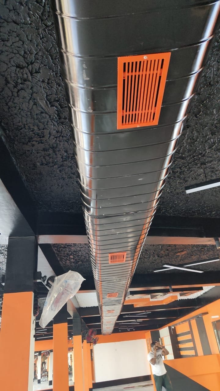 Avengers Fitness Studio air conditioning installation